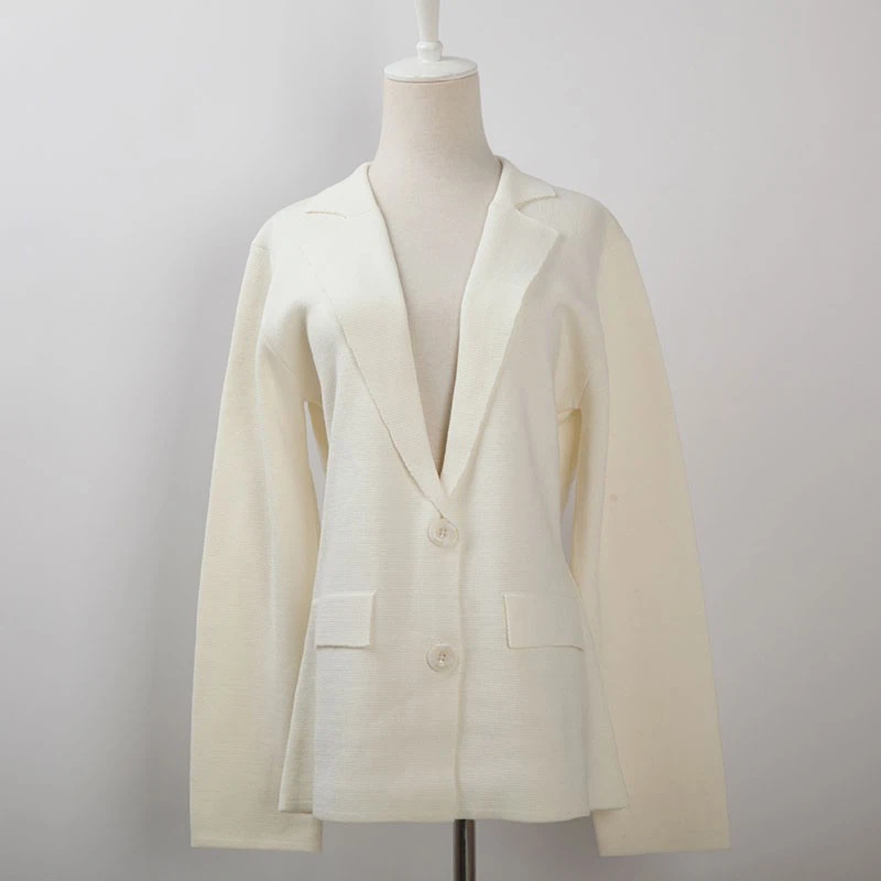 Recycled-Polyester-Sweater-Knit-Blazer-Cardigan