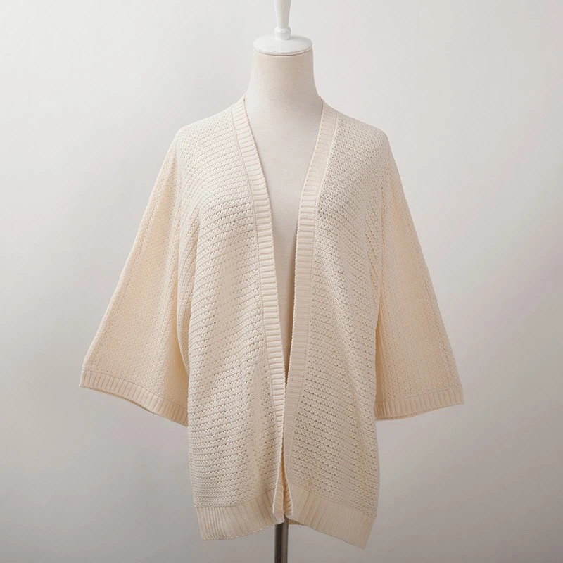 Supima-Cotton-Sweater-3-4-Sleeve-Cardigan