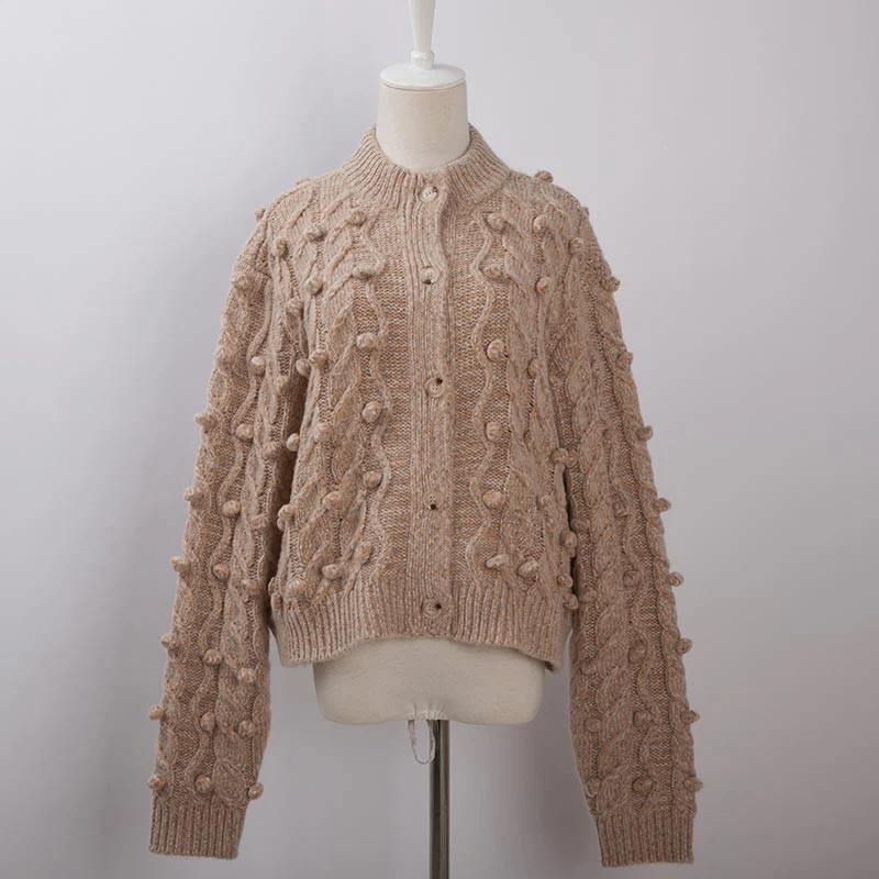 Pom-Pom-Cable-Cardigan